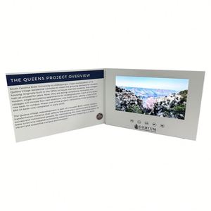 Widely Used Promotional High Resolution Hardcover Card Lcd Screen Mailer Digital Photo <b>Box</b> Album <b>Book</b> 10.1 Inch Video Brochure - Product Image 1