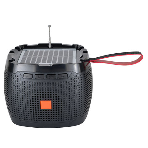 FP-515-S Dayqing Solar Bluetooth Speaker 1200mAh Battery 3W FM 88-108 Outdoor Band Radio with USB/TF Slots
