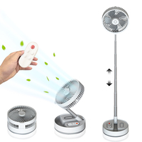 Mini ventilateur de bureau LED rechargeable par USB, pliable