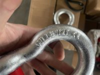 Manille à vis de type G209 US, forgée à chaud, galvanisée, pour levage, amarrage, remorquage marin et quincaillerie de remorquage