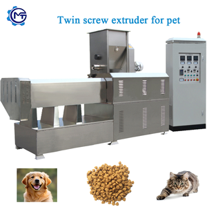 Nouvelle machine de traitement des aliments secs pour chats de grande capacité, extrudeuse de fabrication de granulés pour animaux de compagnie, oiseaux, poissons, moteur, pompe PLC, engrenage, moteur - Product Image 5