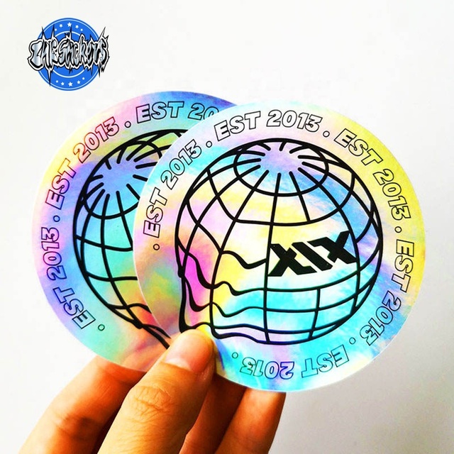 ZHK New Product Custom Cartoon Waterproof Die Cut Holographic Stickers Printing Best Price