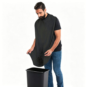 Cape de rasage imperméable et antistatique sans manches, bavette de rasage recyclable avec ventouses puissantes pour salle de bain - Product Image 4