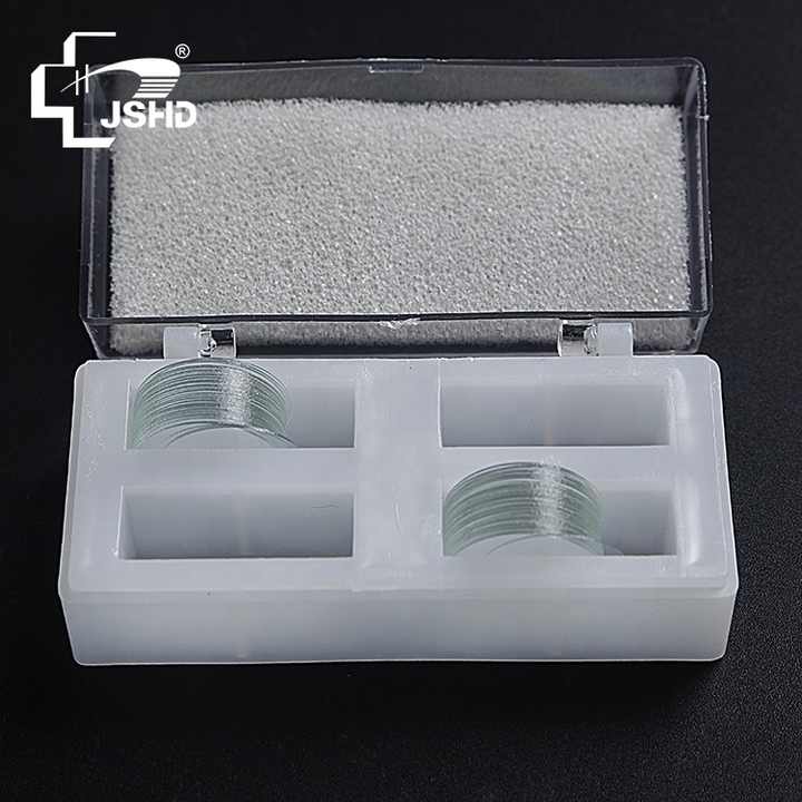 Round Microscope Cover Slips - 12mm Diameter, 0.13-0.16mm Thick, Pack Of 100