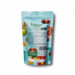 Sacs en plastique à fermeture éclair en feuille d'aluminium de qualité alimentaire Pochette sur support de graines de légumes scellée anti-odeur avec logo personnalisé - Product Image 4