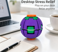 Balle anti-stress sensorielle imprimée en 3D, jouet silencieux pour le bureau, fidget spinner pour soulager l'anxiété des adultes