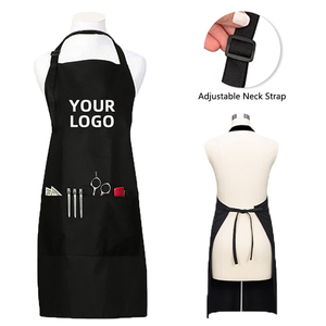 Grembiule da Barbiere Personalizzato con Logo, Mantella Nera Lunga <span class=keywords><strong>per</strong></span> Parrucchiere Professionista, Design Pro <span class=keywords><strong>per</strong></span> Taglio <span class=keywords><strong>Capelli</strong></span> - Product Image 4