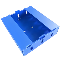 Boîte en plastique recyclable et durable pour panneaux alvéolés, taille personnalisée acceptée