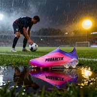 Chaussures de football américaines en cuir respirantes, légères et bon marché, fabriquées sur mesure pour hommes