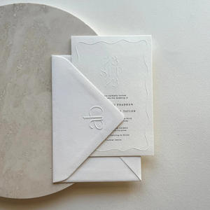 Tarjeta <span class=keywords><strong>de</strong></span> invitación <span class=keywords><strong>de</strong></span> boda personalizada, sobre <span class=keywords><strong>de</strong></span> bolsillo ambiental, funda <span class=keywords><strong>de</strong></span> sobre <span class=keywords><strong>de</strong></span> papel en relieve Z151 - Product Image 5