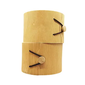 Caja de madera de corteza de abedul barata de fábrica caja de regalo de embalaje de madera