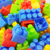 Bloques de Construcción de Plástico Educativos para Niños, Piezas Grandes, para el Desarrollo Temprano, Juego de Construcción DIY