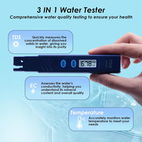 Testeur numérique TDS 3-en-1 haute précision 2026 (0-9990 PPM) pour la qualité de l'eau potable, des aquariums et des piscines – OEM/ODM
