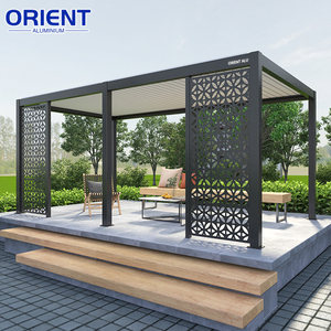Pergola en aluminium Prix direct d'usine Fabrication sur mesure <span class=keywords><strong>Toit</strong></span> à lames imperméable Pergolas Pare-soleil <span class=keywords><strong>Veranda</strong></span> motorisée en verre - Product Image 2