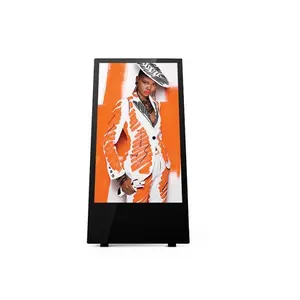 43" Battery-powered display fully weatherproof high brightness portable outdoor digital android battery A-Board