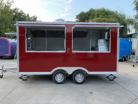 Remorque alimentaire mobile certifiée CE DOT avec cuisine complète, remorque alimentaire de rue personnalisée, camion de restauration pour café et burgers à vendre