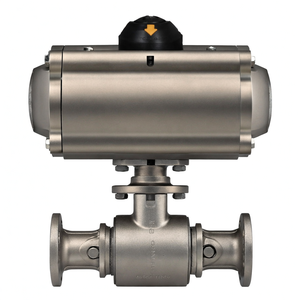Válvula de Bola Sanitaria Neumática Proporcional COVNA de 90 Grados, Válvula de Bola de Acero Inoxidable de 3 Vías con Abrazadera Triple para Control de Aire - Product Image 4