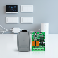 Control Remoto Universal WiFi RF de 2 Canales con Función de Privacidad Opcional, Receptor de Radio Autoaprendizaje de 433MHz, 4 Botones, 30m