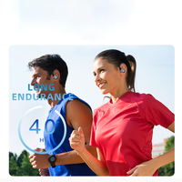 Écouteurs sans fil TWS BT5.3, Casque de sport à crochet d'oreille, Casque de jeu, Réduction de bruit, Écouteurs étanches avec basses profondes, Faible latence JL