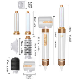 8-in-1 에어 스타일러 헤어 드라이어 블로우 드라이어 브러시 자동 랩 컬 L/R 빠른 건조 부드러운 블로우아웃 루트 리프트 볼륨 열 손상 없음 - Product Image 6