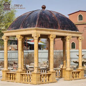 ศาลาหินอ่อนขนาดใหญ่พร้อมรูปปั้นสี่เหลี่ยมผืนผ้ารูปสวนสไตล์กรีกกลางแจ้ง - Product Image 6