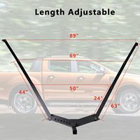 Support d'attelage de hamac de vente chaude avec 1 lit de parachute (hamac) compatible avec la camionnette Jeep