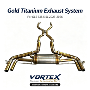 Vortex Burnt Gold Titanium Valvetronic Exhaust For Benz GLE63S AMG 2023-2026 Direct OEM Bolt-On Upgrade <b>Kit</b> - Product Image 1