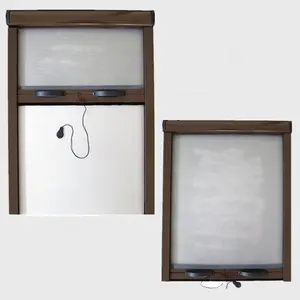 En iyi fiyat alüminyum rulo ekran pencere geri çekilebilir böcek ekran komple sistem
