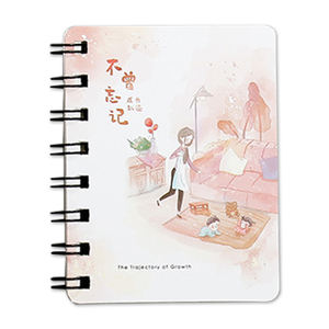 Custom Logo Diary Classmate Double Coil Notebooks School Student Kawaii Lined Notepad