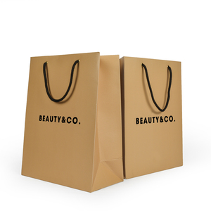 Bolsas de Regalo de Papel para Compras con Logotipo Personalizado, Bolsas de Mano de Lujo Reutilizables de Papel Kraft, Personalización de Bolsas de Papel - Product Image 4