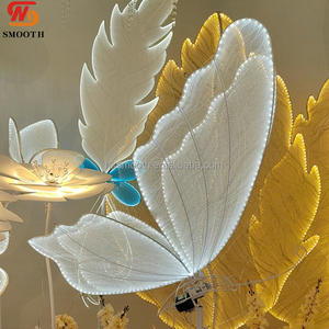 Unique LED Butterfly Party <b>Wedding</b> <b>Props</b> Electric Glowing Butterfly Road Lead Dynamic Moving Butterfly Decor - Product Image 3