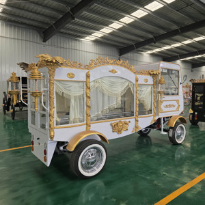 รถม้าศพแบบพรีเมียมพร้อมห้องขับแยกสำหรับการขนส่งโลงศพในขบวนพาเหรด - Product Image 6