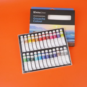 Non toxique <span class=keywords><strong>lavable</strong></span> nouvelle tendance <span class=keywords><strong>peinture</strong></span> professionnelle OEM en gros 12ml Tube en aluminium 24 couleurs ensemble de <span class=keywords><strong>peinture</strong></span> à la <span class=keywords><strong>gouache</strong></span> - Product Image 4