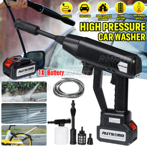Hidrolavadora Eléctrica Inalámbrica de Alta Presión de 35 Bares y 10000 mAh, Pistola de Agua Recargable para Lavado de Autos, Compatible con Batería Makita de 18V - Product Image 1