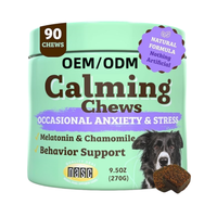 Friandises à Mâcher Apaisantes au Chanvre OEM pour Chiens et Chats – Soulagement de l'Anxiété, Aide à la Séparation, Anti-Stress, Contre les Comportements Agressifs et les Aboiements – Sans Céréales