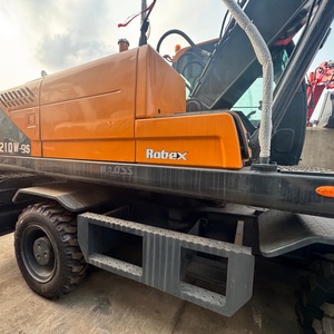 High-quality, Powerful 21-ton Hyundai 210W Used Hydraulic <b>Tire</b> Excavator for Construction Projects - Product Image 2