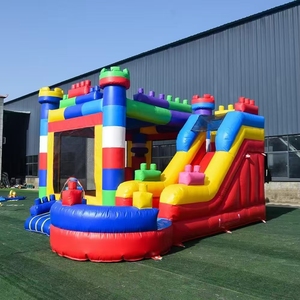 Château gonflable extérieur en PVC avec toboggan, combo gonflable commercial pour enfants - Product Image 4