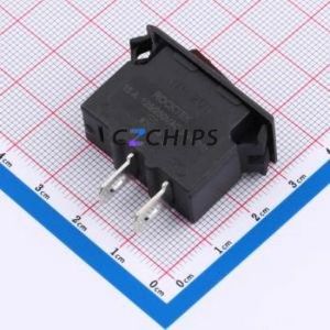 WH-201-15BR01W3-R Rocker Switch Through hole Component (THT),P=9mm Switch 32mm 12.9mm 22mm Concave Bend - Product Image 2