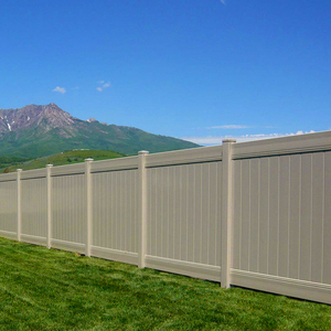 11.3 ''x7/8' 'bảng điều chỉnh PVC riêng tư hàng rào Vinyl hàng rào đường sắt tùy chỉnh màu sắc 2 ''x 7'' solt đường sắt <span class=keywords><strong>tan</strong></span> Vinyl hàng rào - Product Image 5