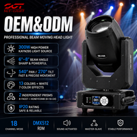 Projecteur à tête mobile Sharpy Beam 295W 14R 6-8 °   Projecteur d'éclairage à prisme givré demi-couleur Focus 13 pour événements de mariage