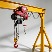 L'usine vend des mini-grues portiques d'une capacité de 2 tonnes, incluant des composants de boîte de vitesses, moteur et roulement à haute portée.