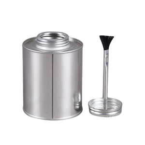 Lata solvente de acero estañado de 8oz 16oz 32oz con cepillo - Product Image 2
