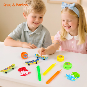 Dinosaure Party Favors Dino Themed Toys Set Dinosaur Push <span class=keywords><strong>Pop</strong></span> Bubble Wand yoyo Finger Skateboard pour les enfants - Product Image 5