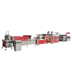 Auto Feeder Printer Rotary Die Cutting Slotter Folder Gluer Carton For Corrugated Box Production Line