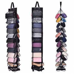 Hanging Organizer Leggings Roll Holder Organizer Hanging Organizer Storage With 24 Roll Independent Compartments - Product Image 1
