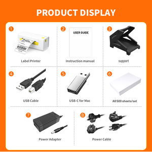 เครื่องพิมพ์ฉลากบาร์โค้ดสำหรับจัดส่งสินค้าด่วน Y486 4x6 150พิมพ์มิลลิเมตร/วินาทีได้อย่างรวดเร็วดีไซน์กำหนดได้เอง - Product Image 5