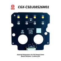 Accessoire de caméra de sécurité CCTV personnalisé 850nm 940nm, panneau PCBA à double spectre infrarouge et lumière blanche 3030, vision nocturne