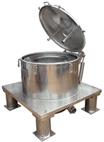 Extracteur de solvant de grande capacité Séparateur de solides liquides Filtre Machine centrifuge à éthanol Centrifugeuse à plaque plate