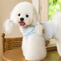 Prix d'usine – Gilet en dentelle pour chien style français, chemise en maille douce et respirante pour animaux de compagnie, livraison rapide d'échantillons, MOQ 10 pièces