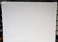 Écran d'impact de simulateur de golf de 118 pouces * 138 pouces Écran d'impact de golf lavable ultra clair pour la pratique du golf en intérieur